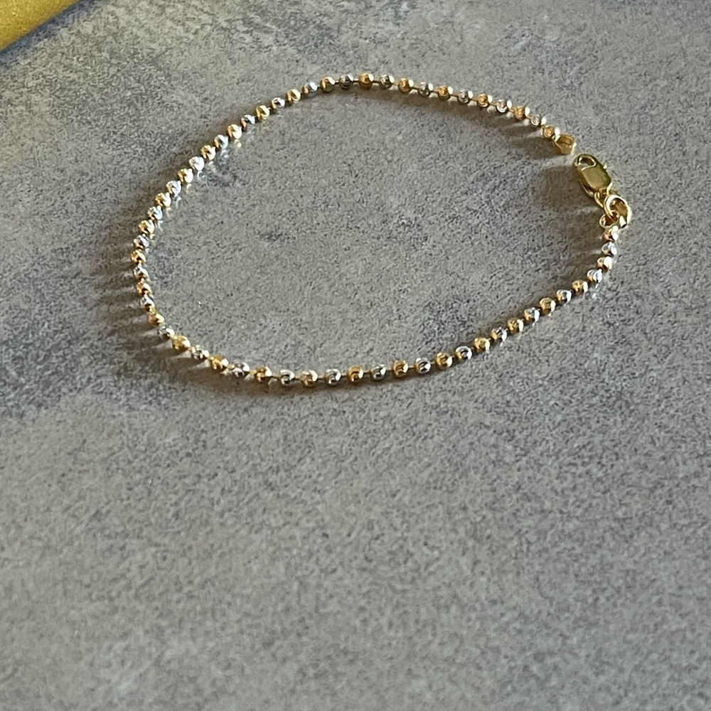 BHINDI Real  Gold Beaded Bracelet